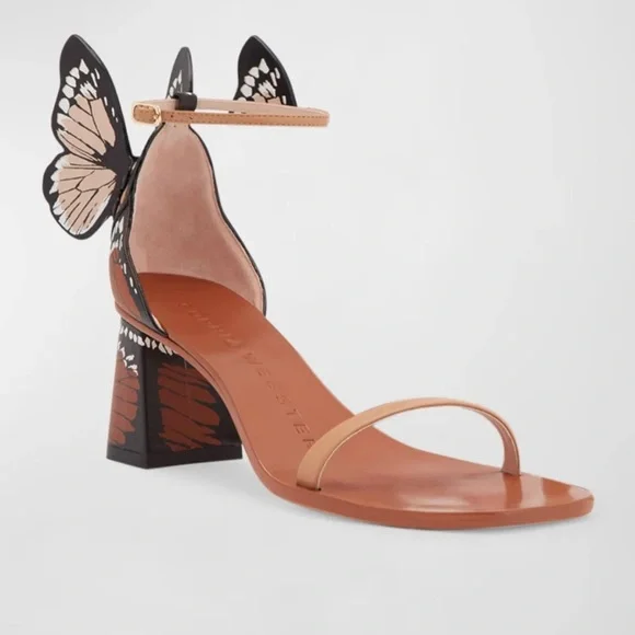 Sophia Webster Black and Brown Butterfly Sandals - Picture 11 of 11